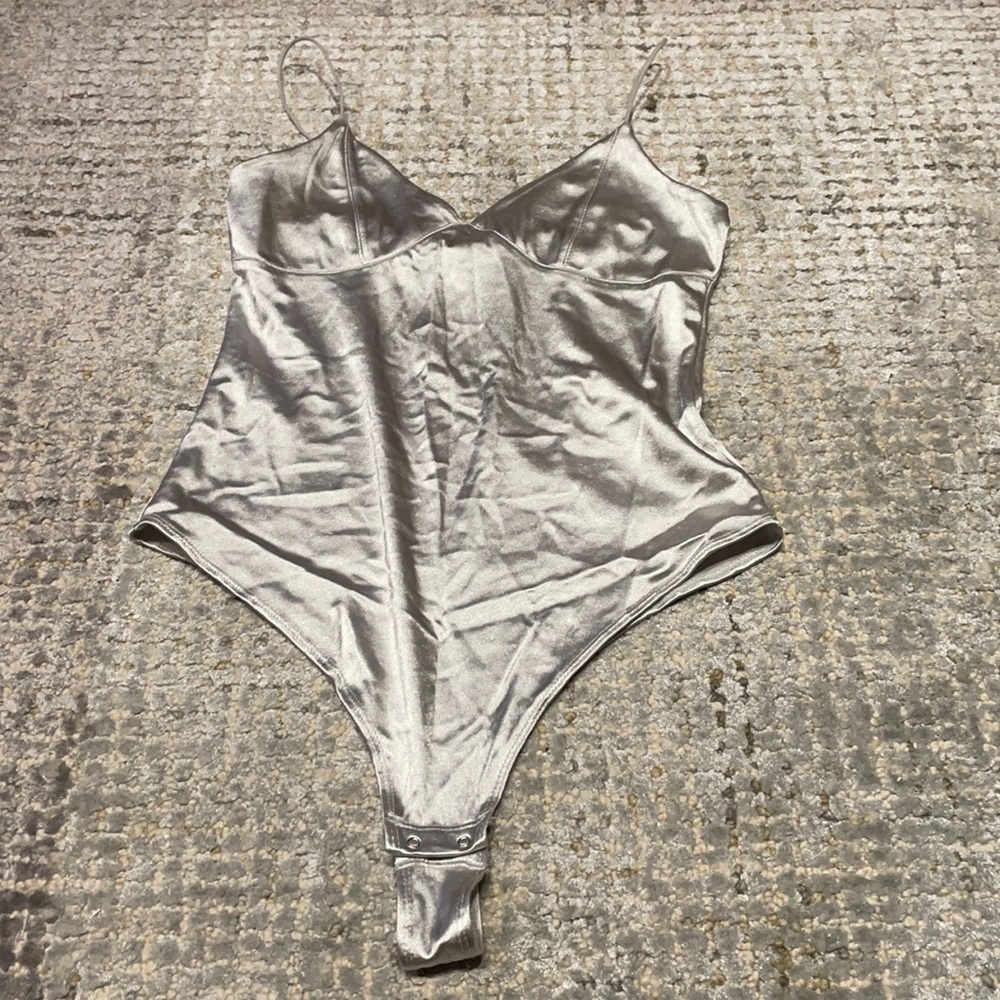 Silver bodysuit